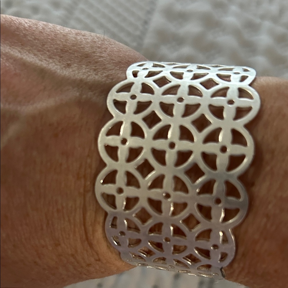 Lia Sophia crochet cuff Bracelet